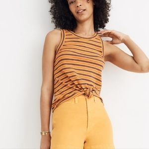 Madewell | Tops | MadewelAudio Knot Front Knot Stripe tank top size XL